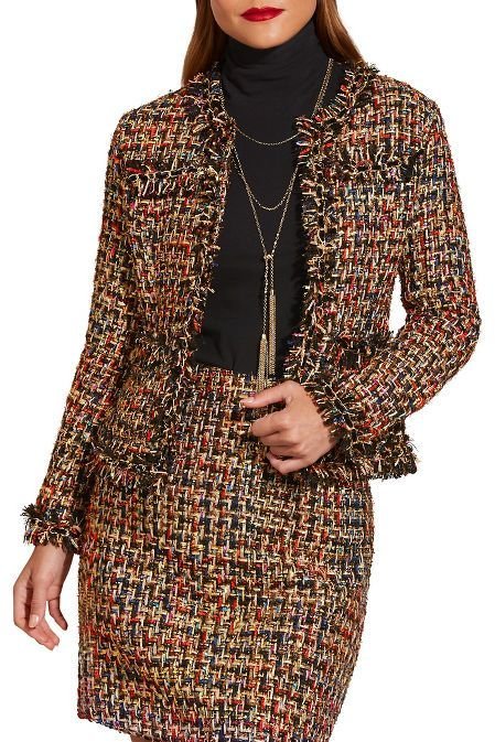Custom Chanel-style jacket and skirt